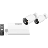 Koop TP-Link Tapo C460 Duo Pack + H500 Smart HomeBase + D235 Smart Battery & Wired Doorbell - 6151128792705