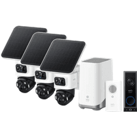 Koop EufyCam S4 3-Pack + HomeBase 3 + Video Doorbell E340 + Chime - 6151126591553