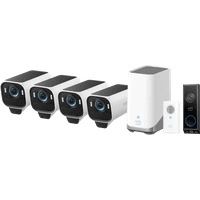 Koop EufyCam S3 Pro 4-Pack + Video Doorbell E340 + Chime - 6151121486458
