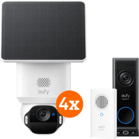Koop Eufy SoloCam E42 4-Pack + Video Doorbell E340 + Chime - 6151139244293