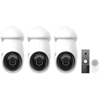 Koop TP- Link Tapo C560WS 3-Pack + D235 Smart Battery & Wired Doorbell - 6151139029005