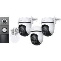 Koop TP-Link Tapo C520WS 3-Pack + D235 Smart Battery & Wired Doorbell - 6156414374320