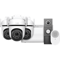 Koop TP-Link Tapo C530WS 3-Pack + H500 CentralHub + D235 Smart Battery & Wired Doorbell - 6151123686627